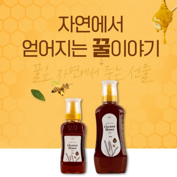 [농부가바로팜] [콩여울] 직접채밀 순수 천연벌꿀 밤꿀 300g/600g
