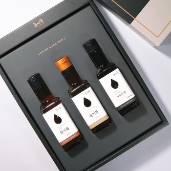 [농부가바로팜] [콩여울] 고창예찬2호 참기름+들기름+재래식간장 165ml