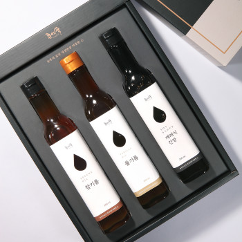 [농부가바로팜] [콩여울] 고창예찬7호 참기름+들기름+재래식간장 260ml