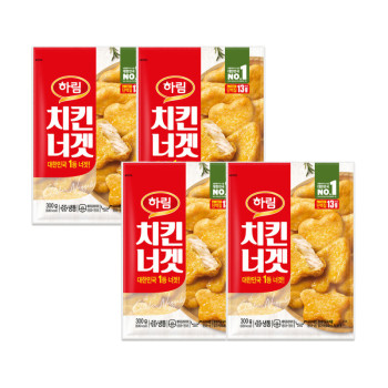 [하림] 치킨너겟 300g 4개 세트