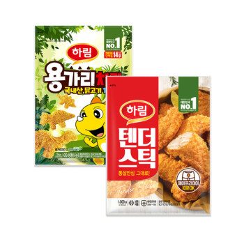 [하림] 용가리치킨 1kg 1개 + 텐더스틱 1kg 1개