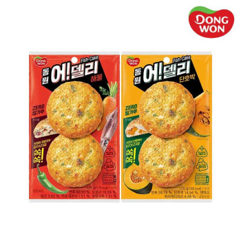 [동원] 어델리 해물쏙쏙 120g 2개 + 단호박쏙쏙 120g 2개