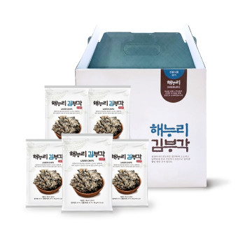 [남원김부각] 해누리 전통 찹쌀 김부각 5봉 선물 세트 / 바삭, 고소함