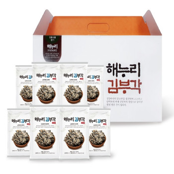 [남원김부각] 해누리 전통 찹쌀 김부각 8봉 선물 세트 / 바삭, 고소함