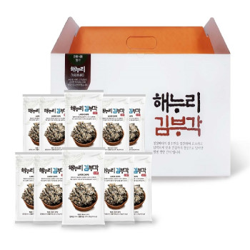 [남원김부각]  해누리 전통 찹쌀 김부각 10봉 선물 세트 / 바삭, 고소함