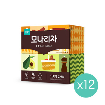 모나리자 키친티슈 150매 2입 12개[24입]