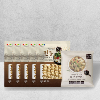 [(주)부산어묵] 접사각꼬지+유부주머니 6종세트 / 사각꼬지160g 5봉+유부주머니 1봉