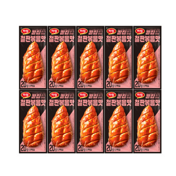 [하림] 칼집닭가슴살 철판볶음맛 10개 세트