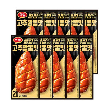 [하림] 칼집닭가슴살 고추짬뽕맛 10개 세트