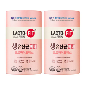 [종근당건강] 락토핏 베베 60개입 2개 2g X 120개