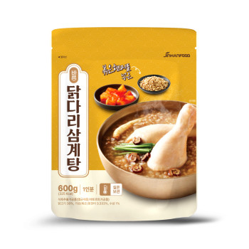바른 닭다리삼계탕 600g , 1팩 , 부드러운닭다리살+볶은현미로 간편한끼