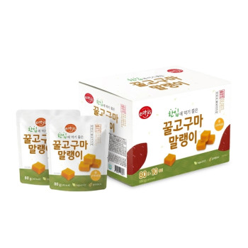 Chewy Eatus 한입 꿀고구마 말랭이 80g x 10개입