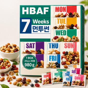 HBAF 먼투썬 7주하루견과 980g / 20g x 49