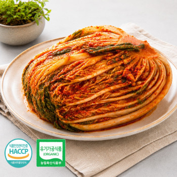 [김장의민족] HACCP 인증! 유기농 배추김치 1kg