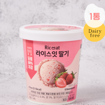 유제품 없이 가볍게 라이스잇 딸기, 474ml, 1개