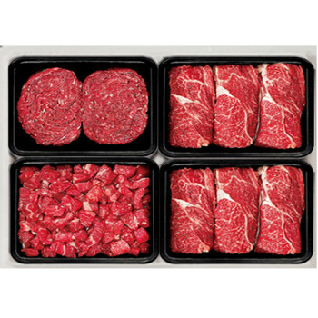 1+등급 명품 감사한우 정육구이세트[1.6kg] (불고기 400g*1 + 국거리 400g*1 + 등심 400g*2)