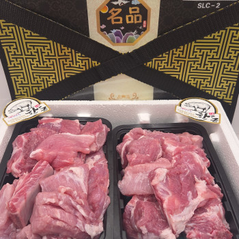 [베스트정육점]국내산 한돈 갈비 1kg 2구 세트
