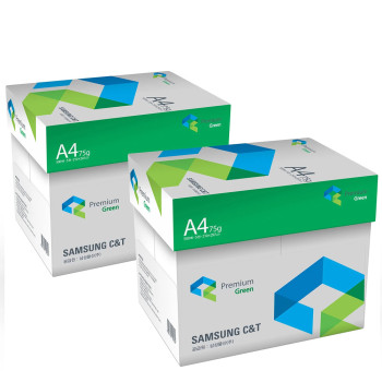 삼성물산 프리미엄 그린 A4 복사용지 75g 5000 매