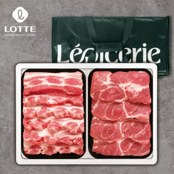 [26추석][롯데]제주오겹살 2P 800g(오/목400)