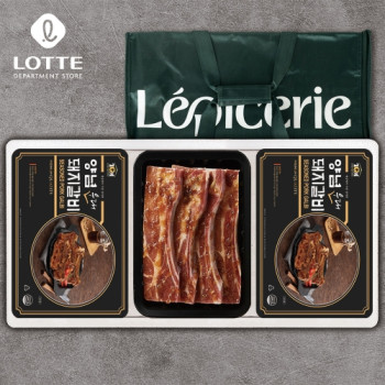 [26추석][롯데]한돈 양념우대갈비 3P 1.8kg(600g*3)
