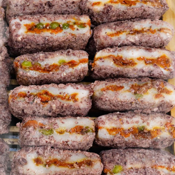 30년 전통 호박고지시루떡 , 1kg / 2kg 구성 , 무방부제 무색소 무향료  속꽉찬맛난간식 국내제조