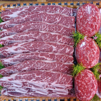 [장위시장] 재구매율 1위 LA갈비(찜용) 2.5kg + 한우 불고기 2.5kg 선물세트