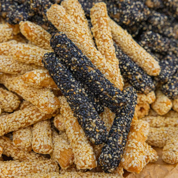 구운참마흑임자&참깨 스틱 , 1봉350g , 1 / 2+2구성 , 기분좋은 바삭함 담백 고소