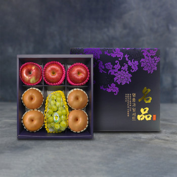 [노블] 사각 샤인 3종세트 실속 1호 (3.8kg/샤인머스켓1+사과3+배4)