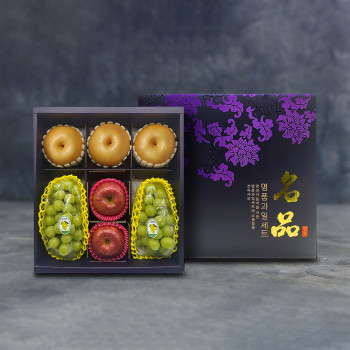 [노블] 사각 샤인 3종세트 VIP 3호 (4.2kg/샤인머스켓2+사과2+배3)