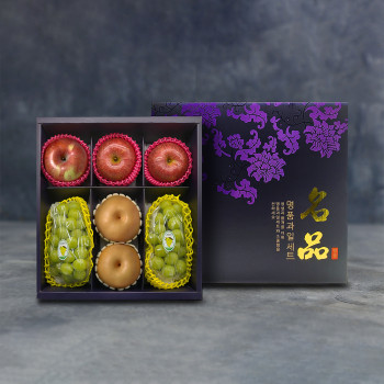 [노블] 사각 샤인 3종세트 VIP 3호 (3.9kg/샤인머스켓2+사과3+배2)