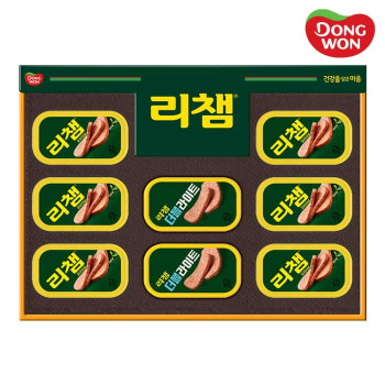 [26년추석][동원선물세트] 리챔 E8호 (리챔 오리지널 120g 6캔 + 리챔 더블라이트 120g 2캔)