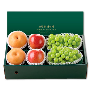 [위프레시] 특품5호 사과2과+배2과+샤인2수 3.5kg