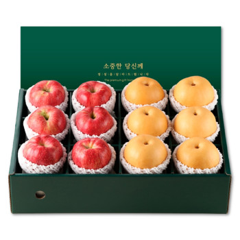 [위프레시] 명품12호 사과6과+배6과 5.5kg