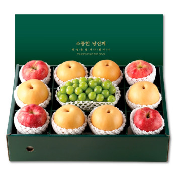 [위프레시] 명품13호 사과4과+배6과+샤인1수 5.5kg