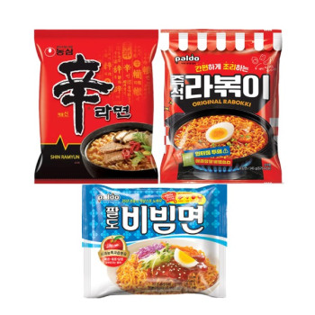 인기 봉지라면! 신라면 5+비빔면 5+라볶이 4 14개