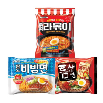인기 봉지라면! 비빔면 5+라볶이 4+빨계떡 5 14개