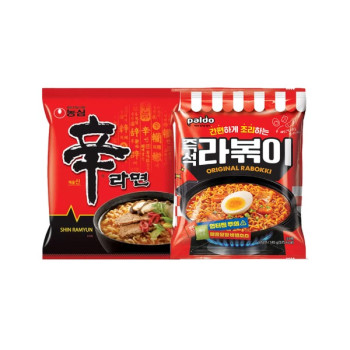 인기 봉지라면! 신라면 10+라볶이 8 18개