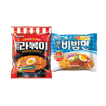 인기 봉지라면! 비빔면 10+라볶이 8 18개