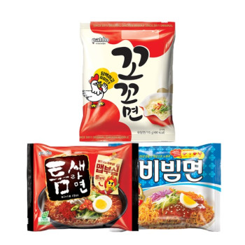 인기 봉지라면! 꼬꼬면5+빨계떡5+비빔면5 15개