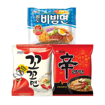 인기 봉지라면! 꼬꼬면10+비빔면10+신라면10 30개