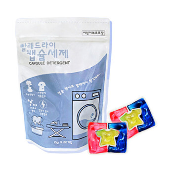 향기 솔 때가 쏙 고농축 캡슐 파워 세탁세제 (15g x 30개입) 일반/드럼 겸용