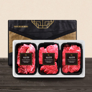 (농할) [우리] 한우 1+,1등급 로스구이 특선 1호(등심+안심+채끝)총 1.3kg