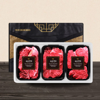 (농할) [우리] 한우 1+,1등급 로스구이 특선 3호(등심+채끝+안심)총 1.0kg