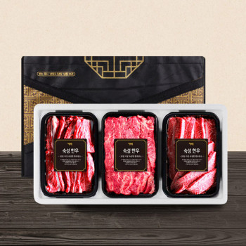 (농할) [우리] 한우 1+,1등급 로스구이 특선 5호(갈비살+업진살+부채살)총 1.0kg