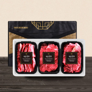 (농할) [우리] 한우 1+,1등급 로스구이 특선 6호(갈비살+채끝+등심)총 1.0kg