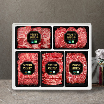 [무항생제] 한우 1등급 구이 선물세트 900g-2kg