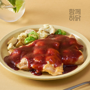 [함께하닭] 순살 훈제 닭다리살 20팩 2종세트