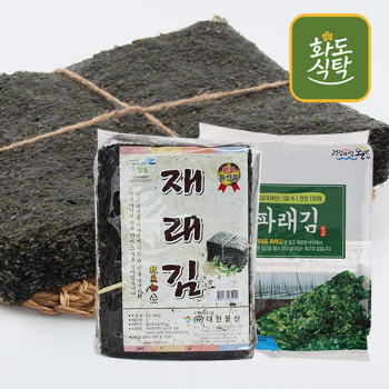[화도식탁] 완도 최상급 명품 재래김/파래김 100매