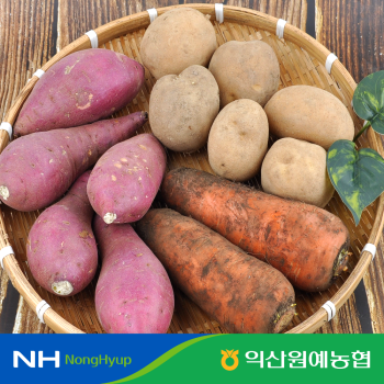 [익산원예농협] 감자 흙당근 꿀고구마 혼합 꾸러미 5kg