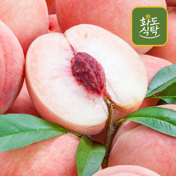 [화도식탁] 산지직송 고당도 딱딱이 백도 복숭아 2kg/4kg
